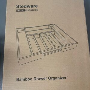 Bamboo Drawer Organizer - Natural